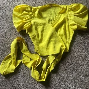 Blouse , ties around waist , size l but fits m